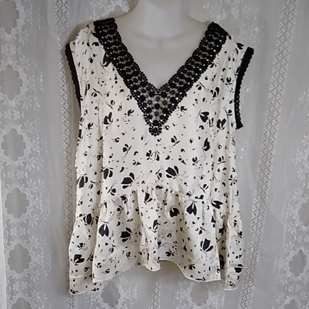 NEW NEVER NO TAG YORK ALLEN B WOMEN'S BLOUSE SIZE L